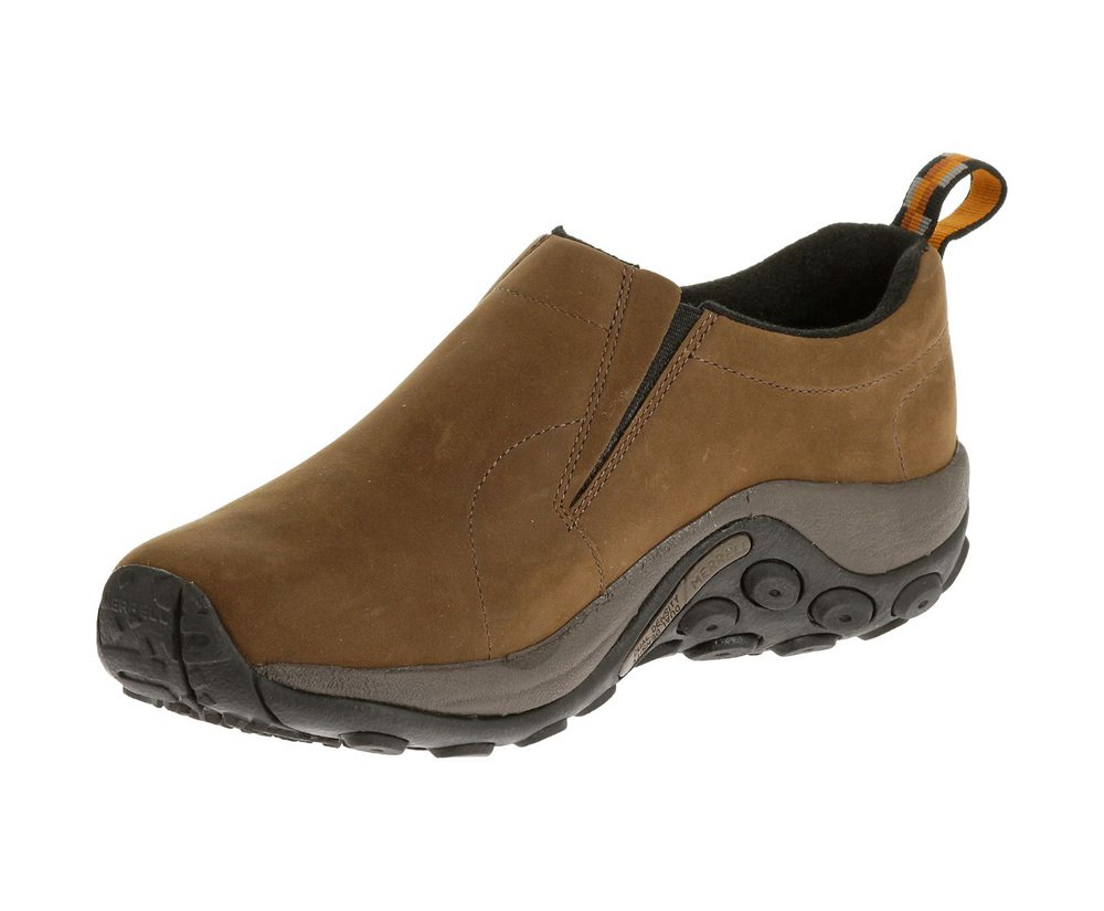 Zapatos De Seguridad Hombre - Merrell Jungle Moc Nubuck Waterproof Wide Width - Marrones - CWOY-8195